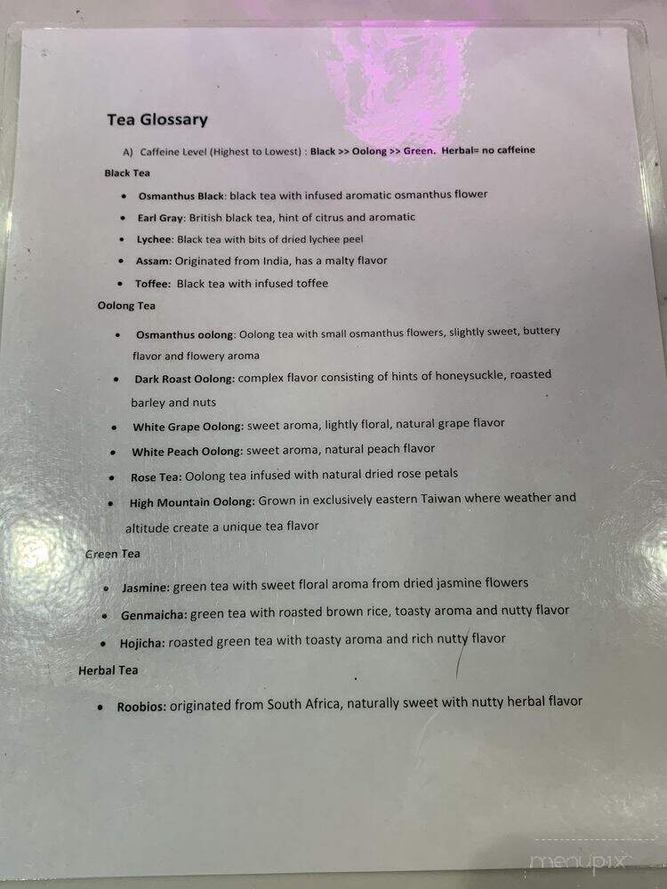 Teaspoon Pinole - Pinole, CA menu_pic