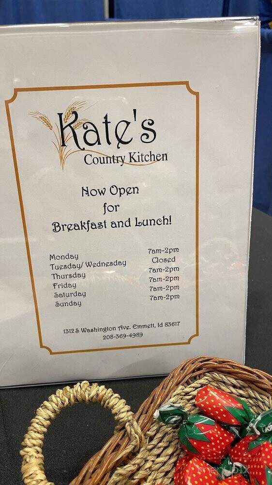 Kate's Country Kitchen - Emmett, ID menu_pic
