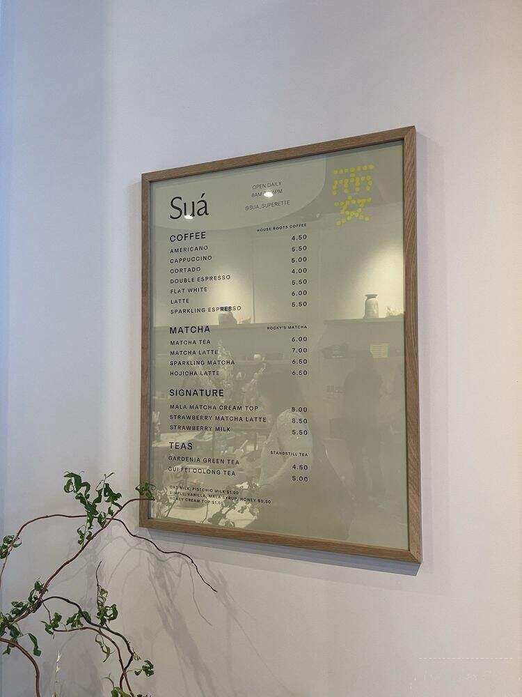 Sua Superette - Los Angeles, CA menu_pic