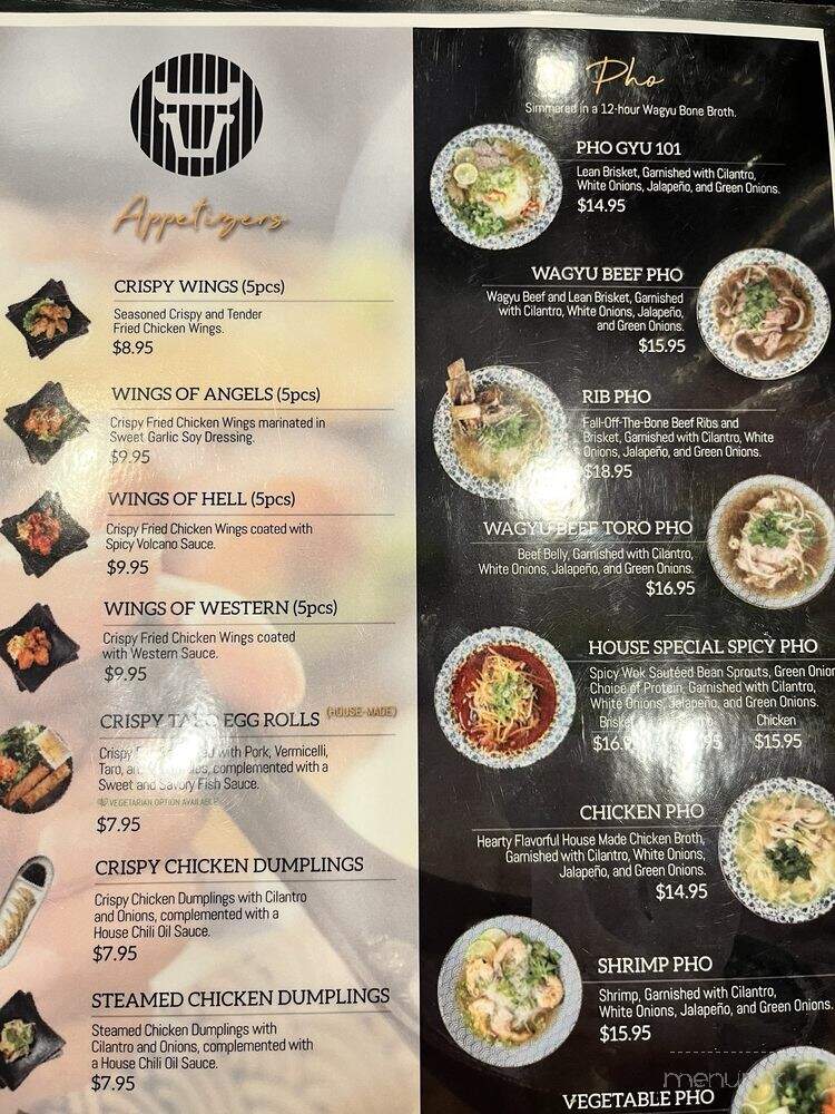 Pho Gyu Vietnamese Noodle House - Los Angeles, CA menu_pic
