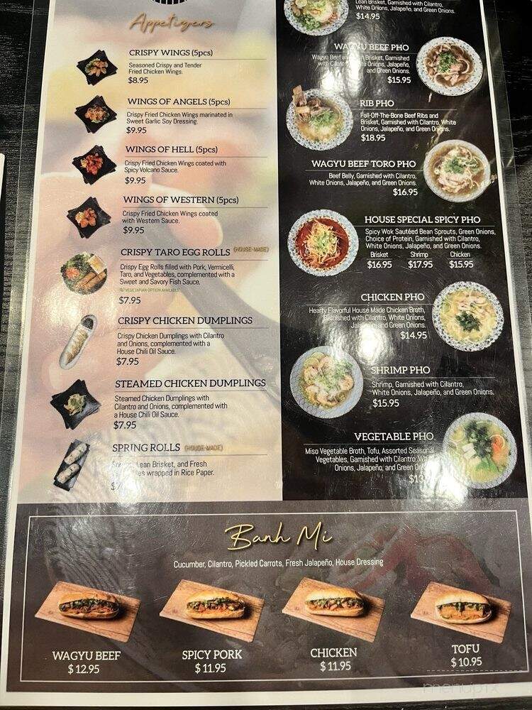 Pho Gyu Vietnamese Noodle House - Los Angeles, CA menu_pic