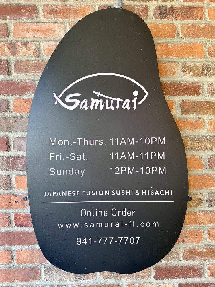 Samurai Japanese Fusion - Sarasota, FL menu_pic