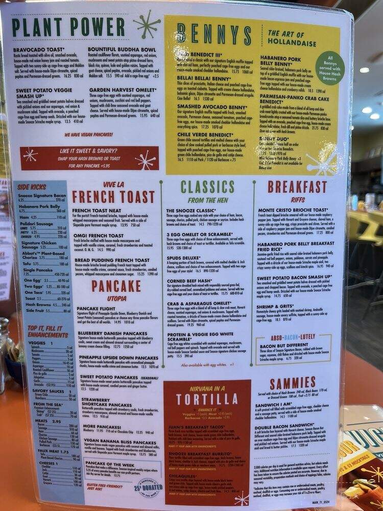 Snooze, an A.M. Eatery - Huntington Beach, CA menu_pic