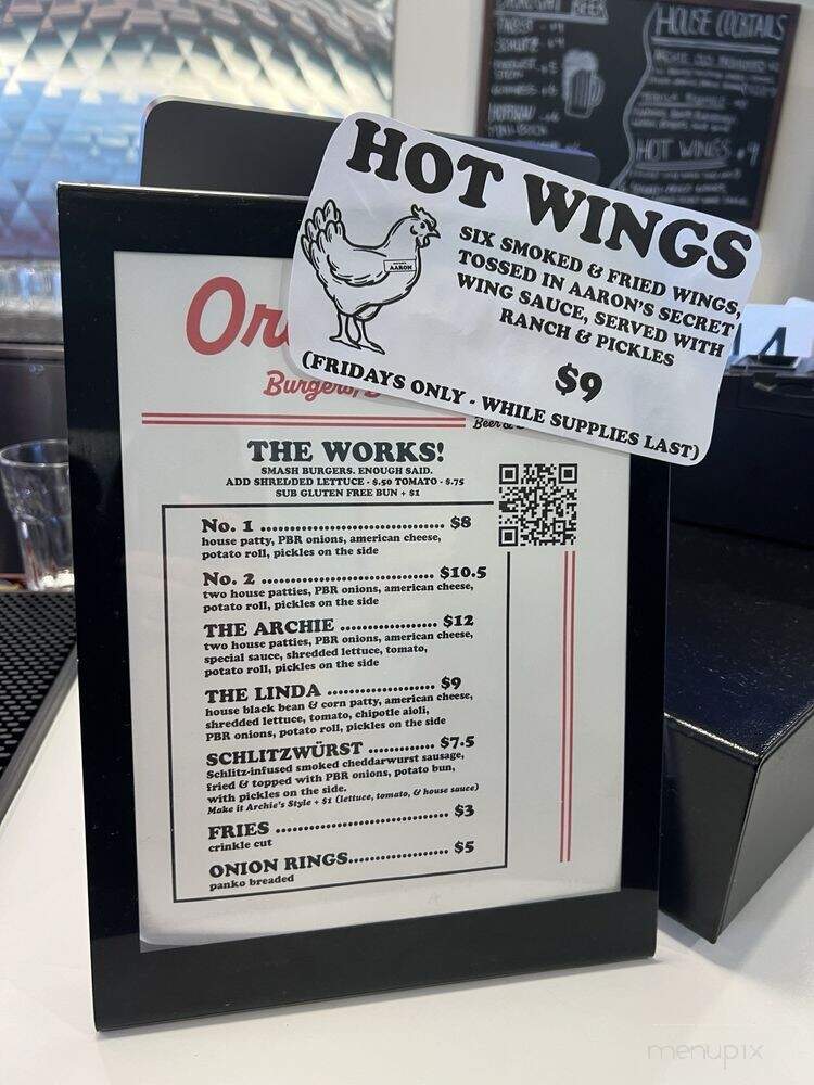 Archie's Flat Top - West Allis, WI menu_pic
