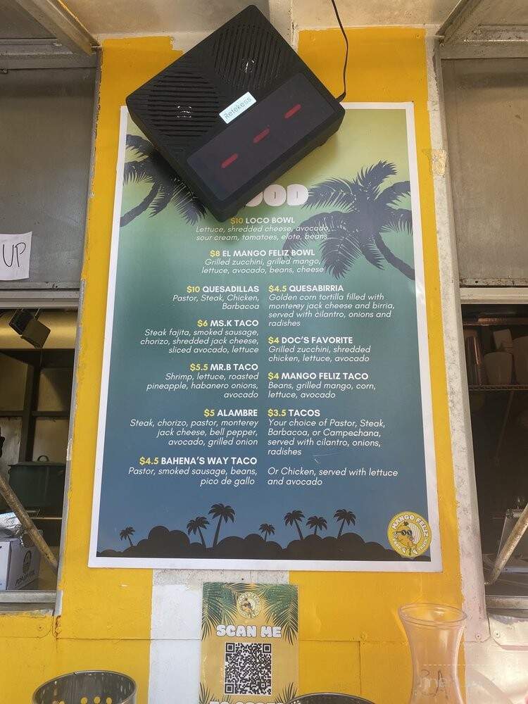 Mango Feliz Taqueria - Austin, TX menu_pic