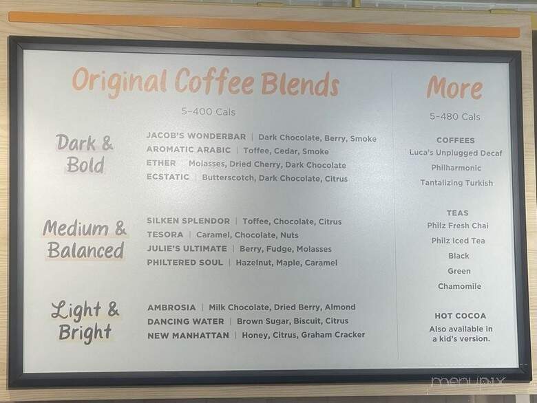 Philz Coffee - Castro Valley, CA menu_pic