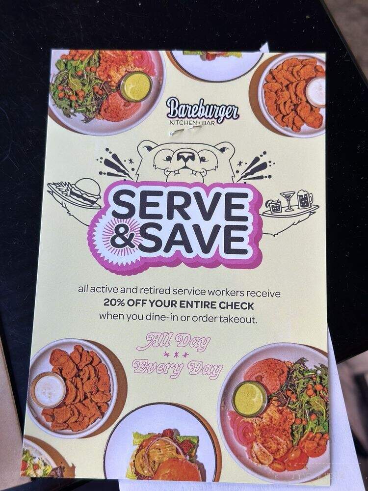 Bareburger - New York, NY menu_pic