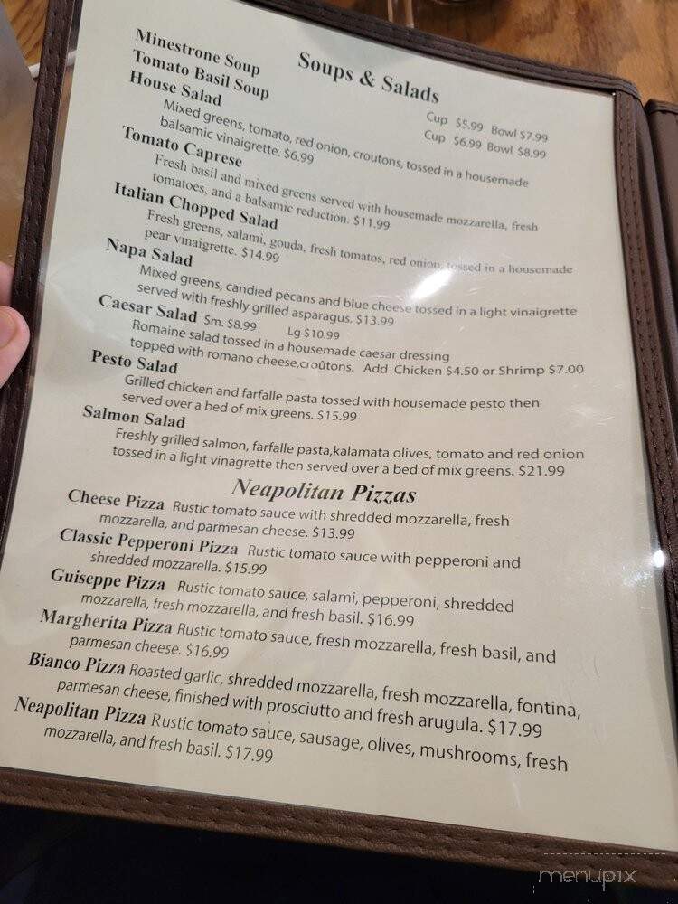 Guiseppe's - Tucson, AZ menu_pic