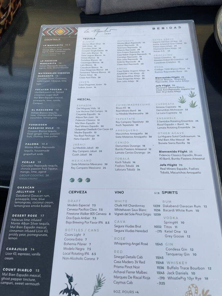 La Popular CDMX - Claremont, CA menu_pic