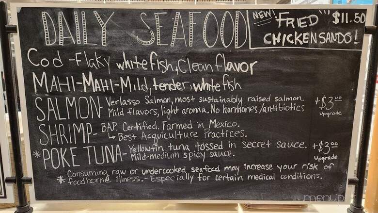 Slapfish - Tustin, CA menu_pic