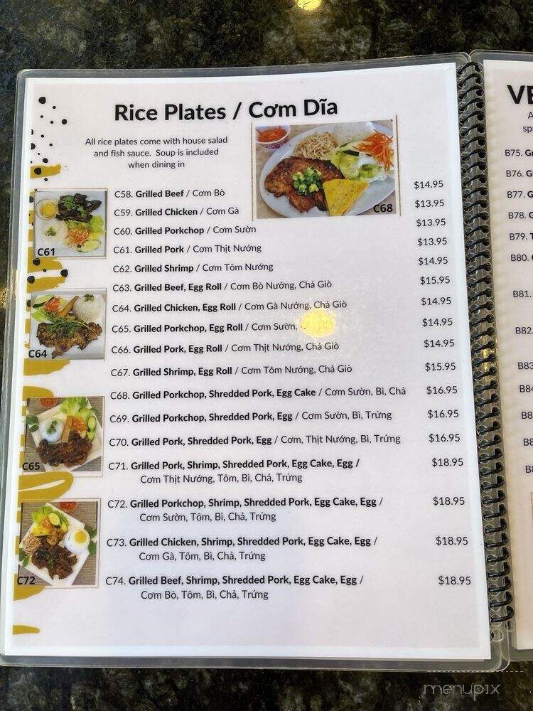 Pho Dublin - Dublin, CA menu_pic