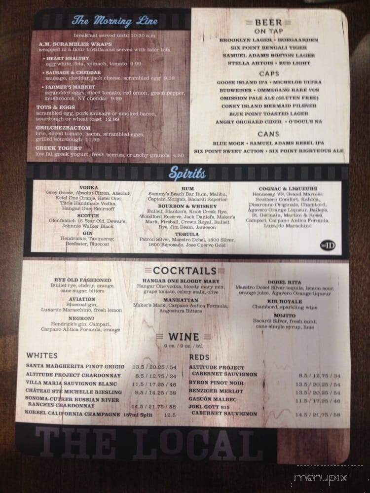 The Local at JFK - Jamaica, NY menu_pic