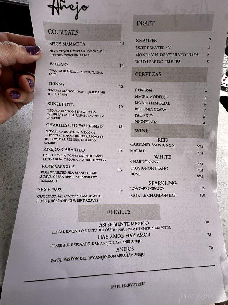 Anejo - Lawrenceville, GA menu_pic