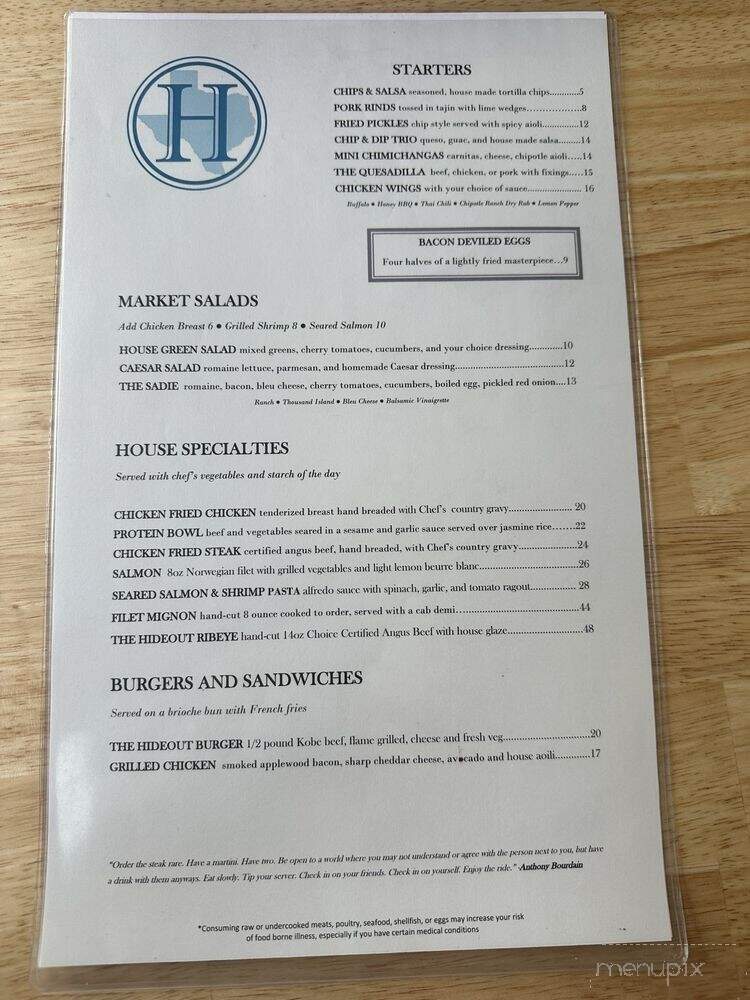The Copper Bar - Brownwood, TX menu_pic