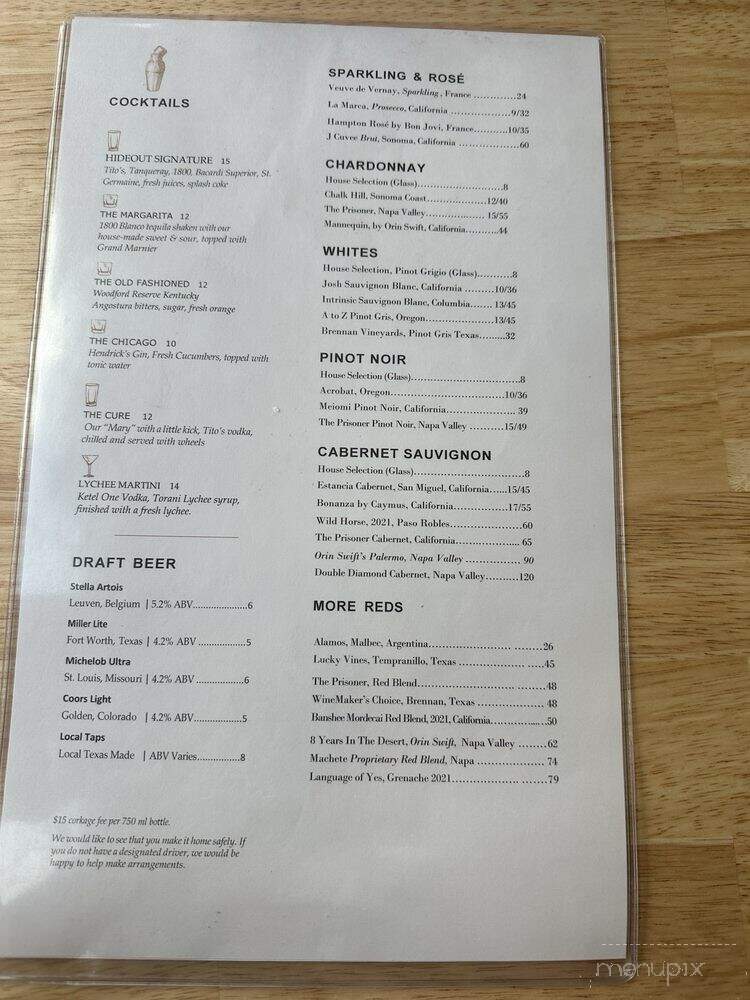 The Copper Bar - Brownwood, TX menu_pic