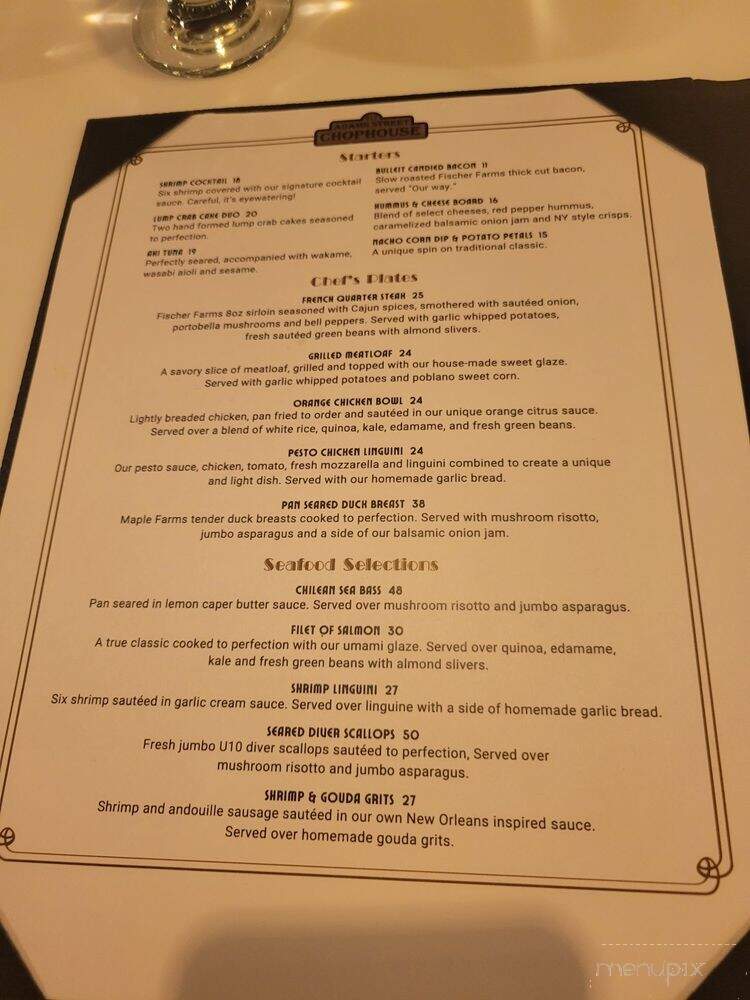 Adams Street Chophouse - Muncie, IN menu_pic