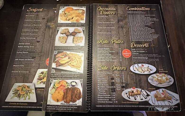 1800 Mexican Restaurant - Brunswick, GA menu_pic