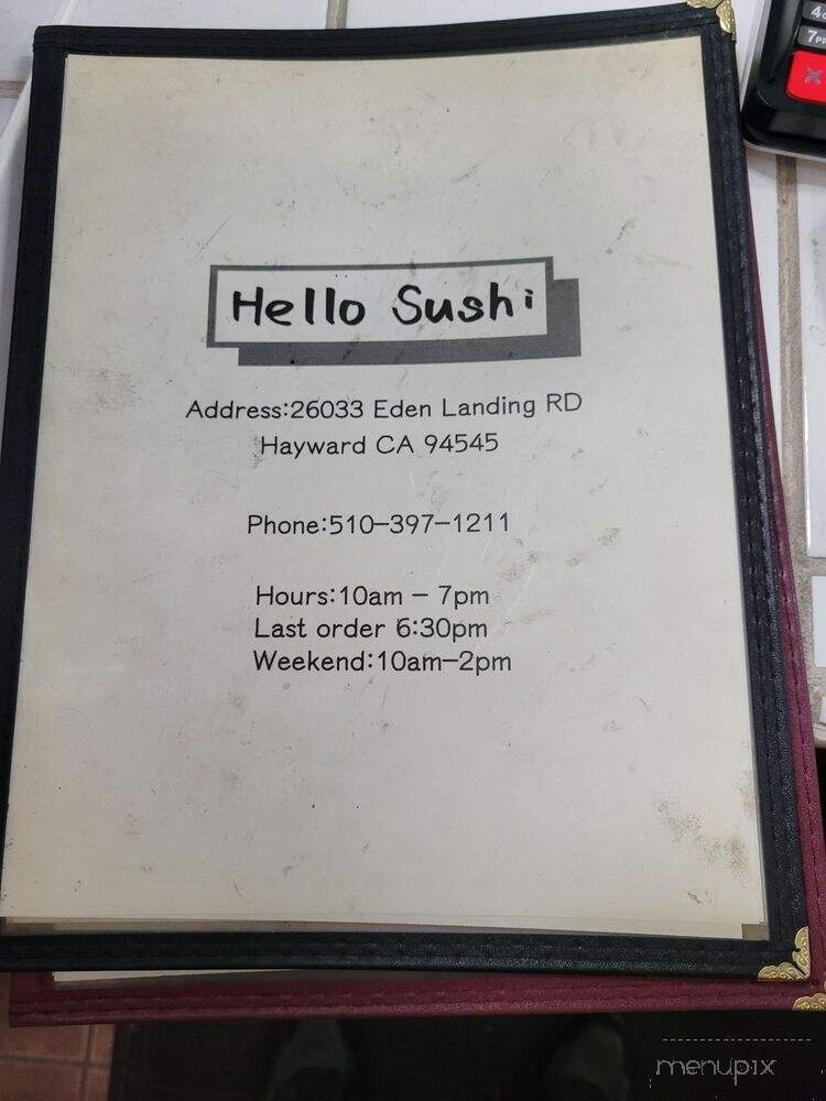Hello Sushi - Hayward, CA