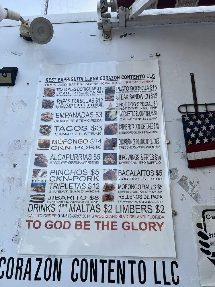 Barriguita Llena Corazon Contento - DeLand, FL menu_pic