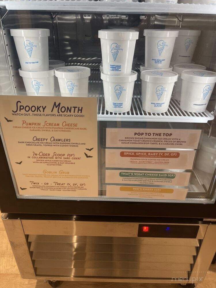 402 Creamery - Lincoln, NE menu_pic
