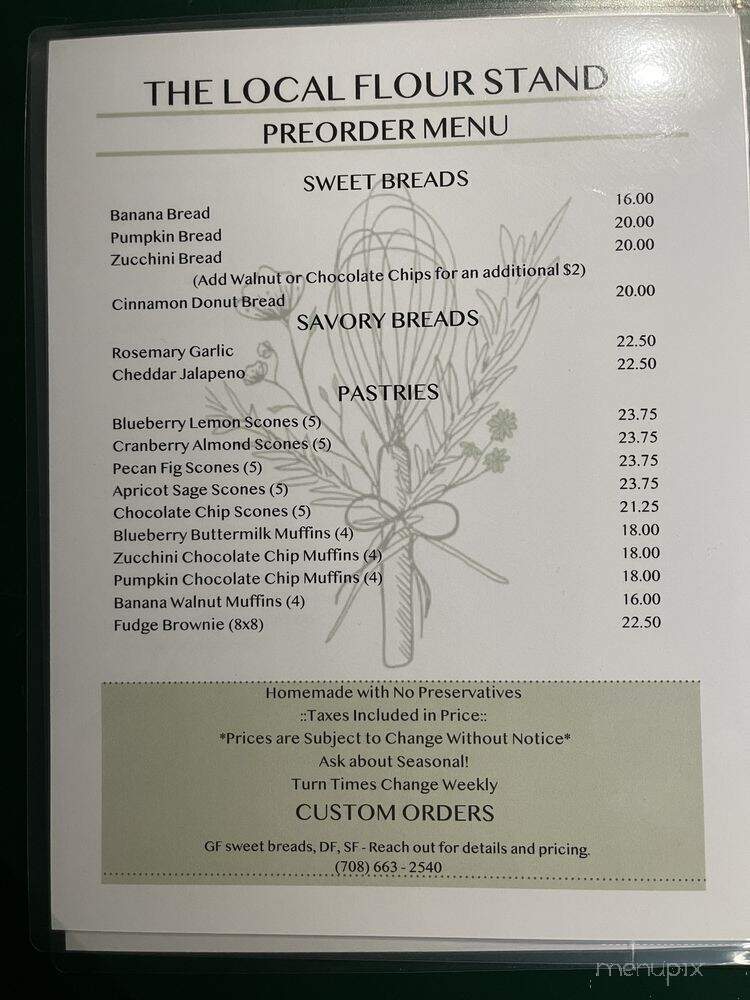 The Local Flour Stand - Berwyn, IL menu_pic