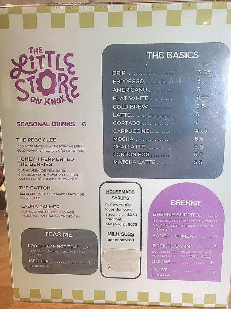 The Little Store & Cafe - North Kansas City, MO menu_pic