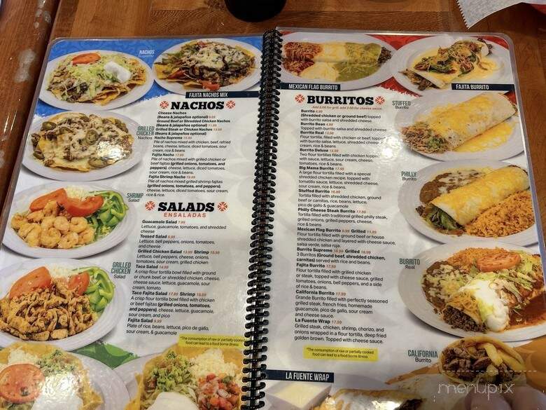 La Fuente Mexican Restaurant - Huntsville, AL menu_pic