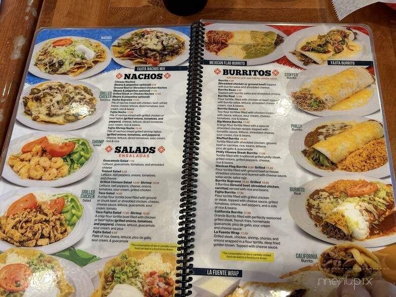 La Fuente Mexican Restaurant - Huntsville, AL menu_pic