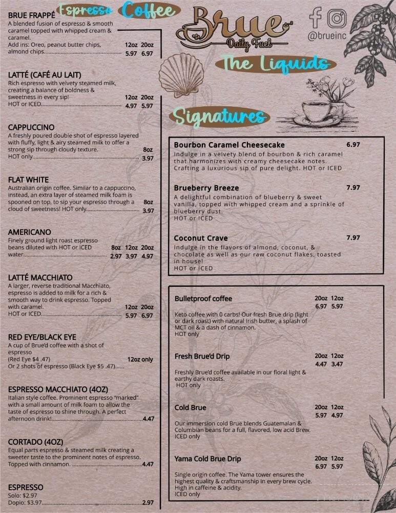 Brue - Virginia Beach, VA menu_pic