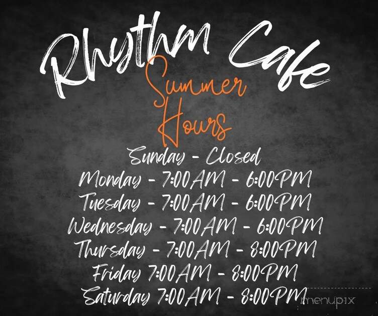 Rhythm Cafe - Heflin, AL menu_pic