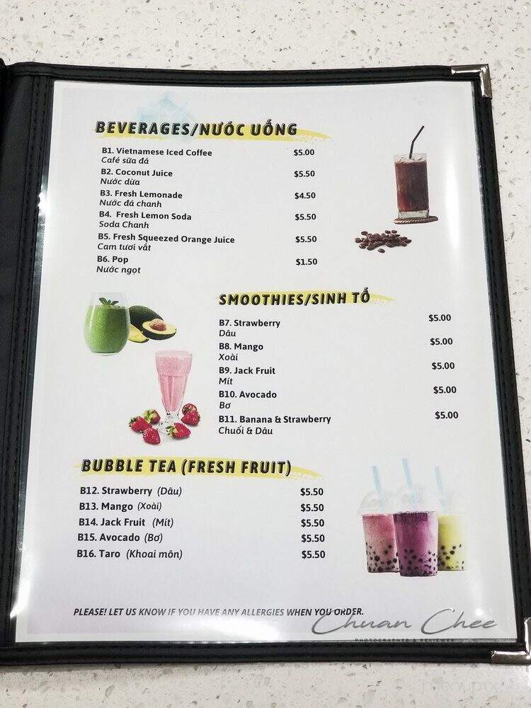 Pho #7 - Hamilton, ON menu_pic