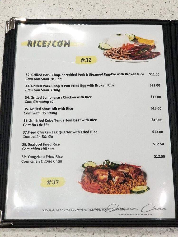 Pho #7 - Hamilton, ON menu_pic