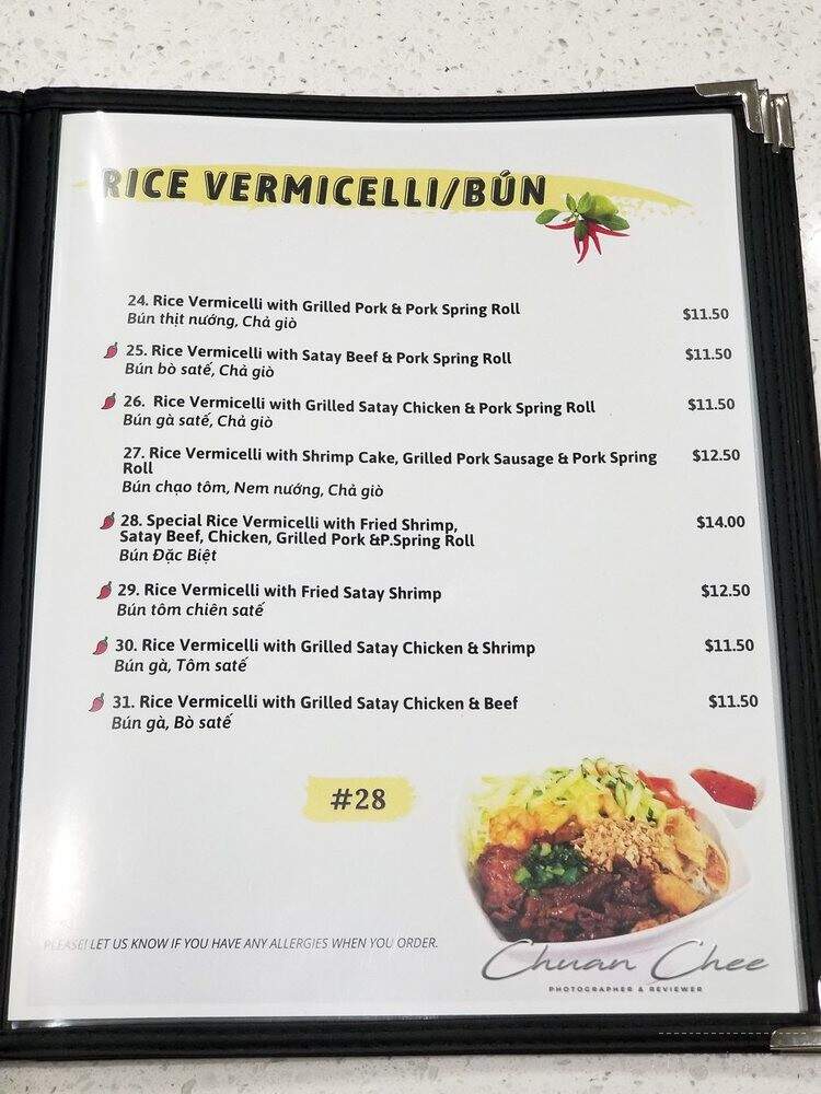 Pho #7 - Hamilton, ON menu_pic