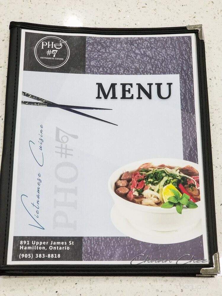 Pho #7 - Hamilton, ON menu_pic