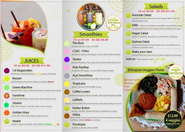 Yeshi's Juice & Mart - West Orange, NJ menu_pic