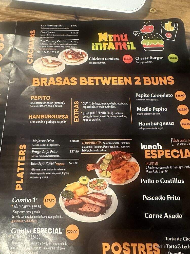 Brasas Grill - Murfreesboro, TN menu_pic
