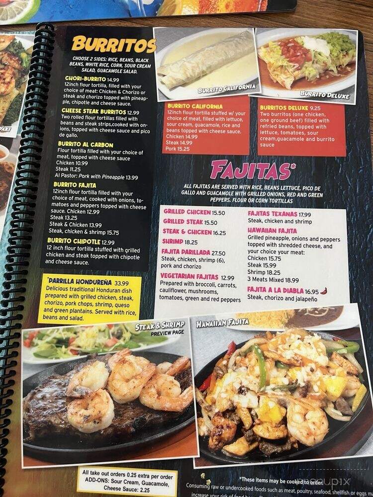Mi Tierra 504 - Lancaster, SC menu_pic