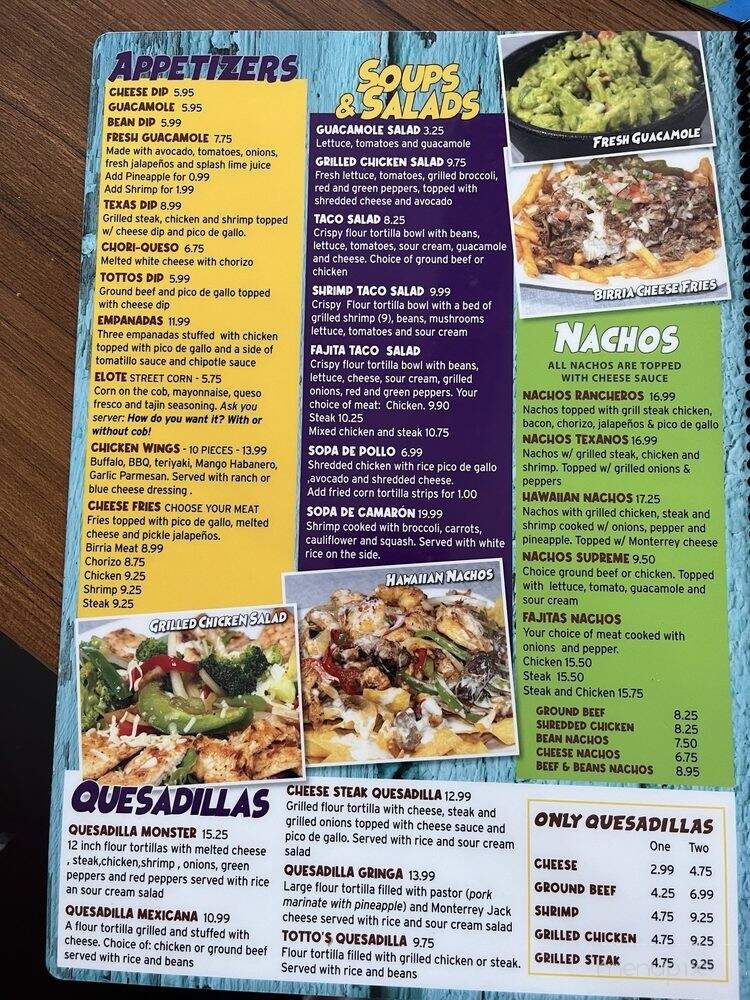 Mi Tierra 504 - Lancaster, SC menu_pic