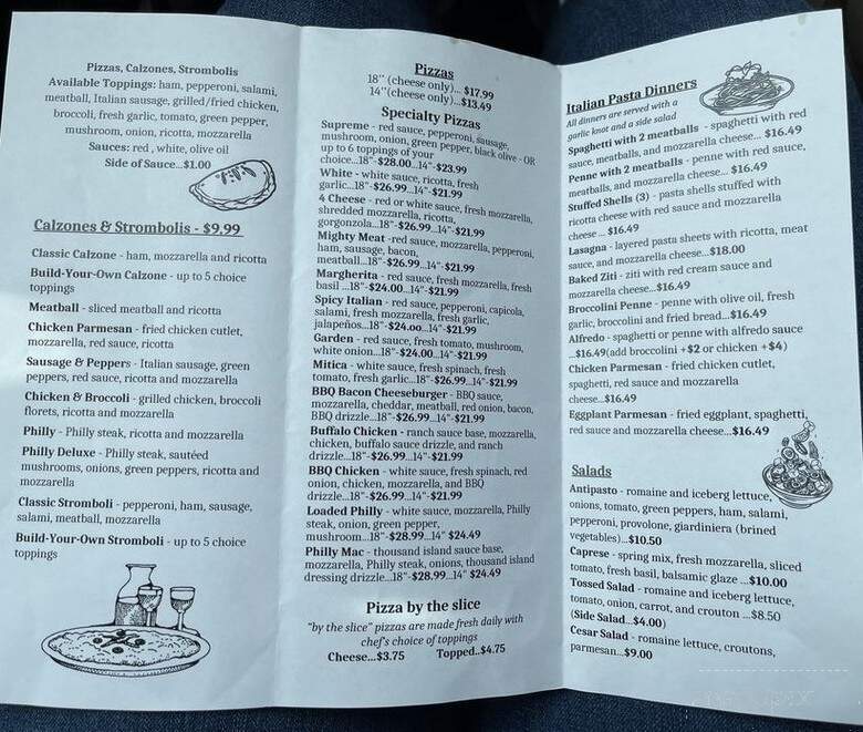 Cicala's Pizzeria & Restaurant - Lakeland, FL menu_pic