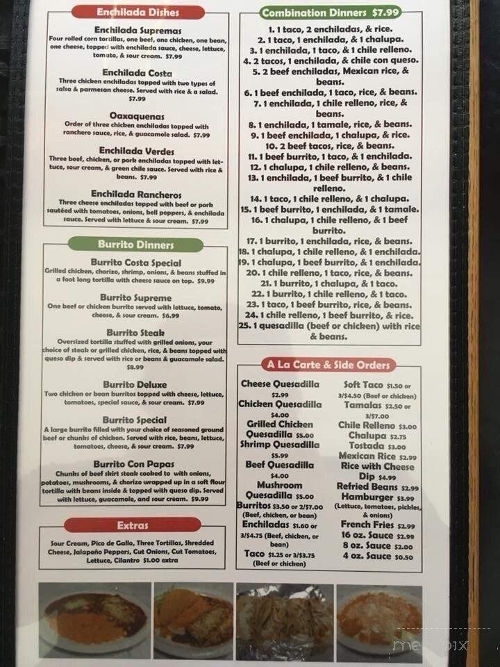 El Jefe Mexican Restaurant - Aberdeen, MS menu_pic