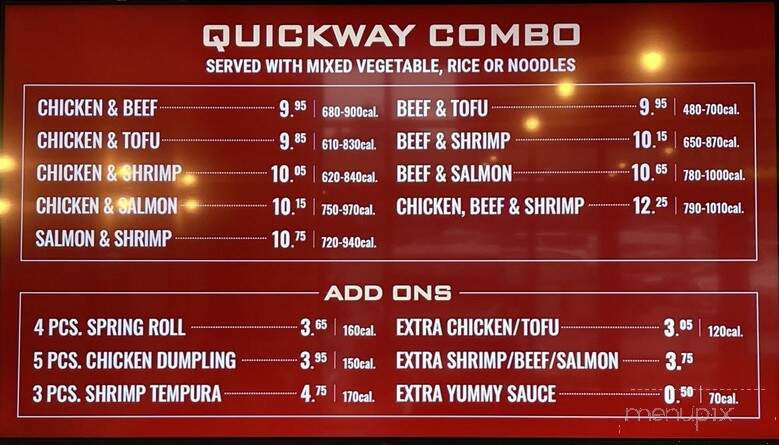 Quickway Japanese Hibachi - Baltimore, MD menu_pic