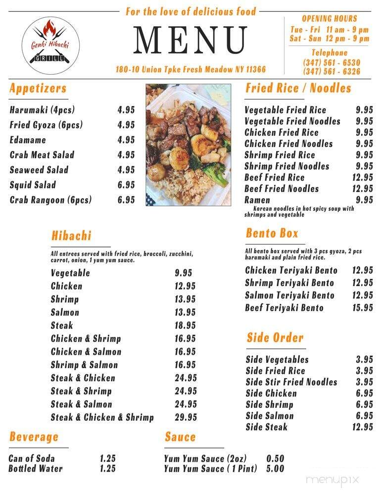 Genki Hibachi - Fresh Meadows, NY menu_pic