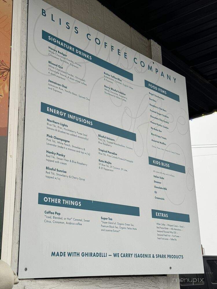 Blissful Blends - Spokane, WA menu_pic
