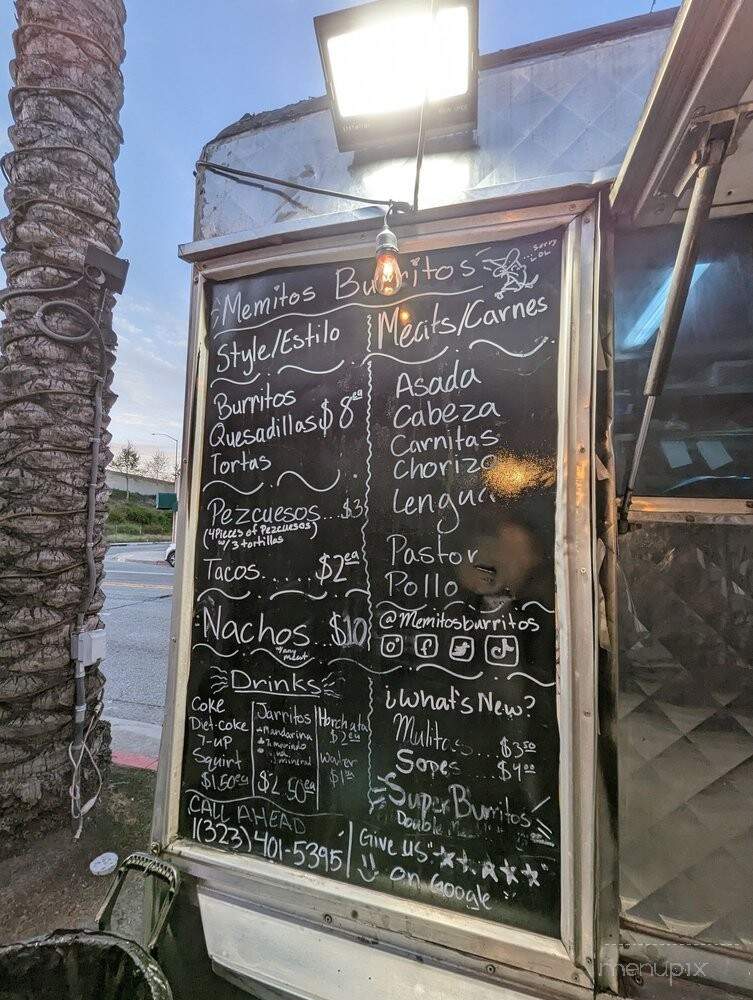 Memitos Buritos - East Los Angeles, CA menu_pic