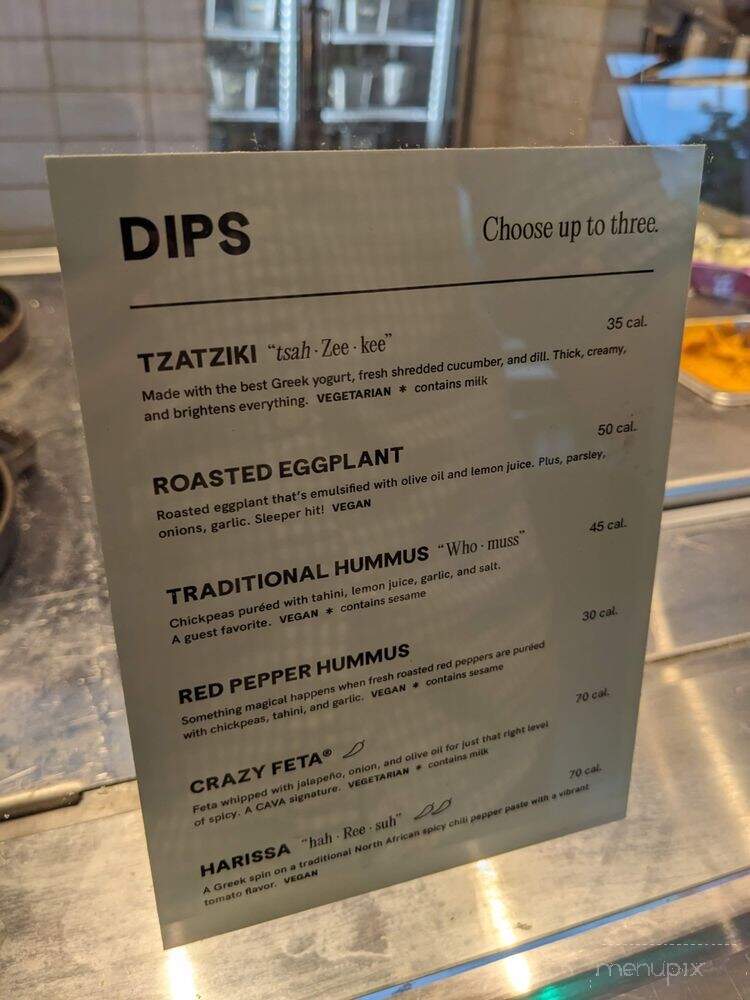 CAVA - Cambridge, MA menu_pic