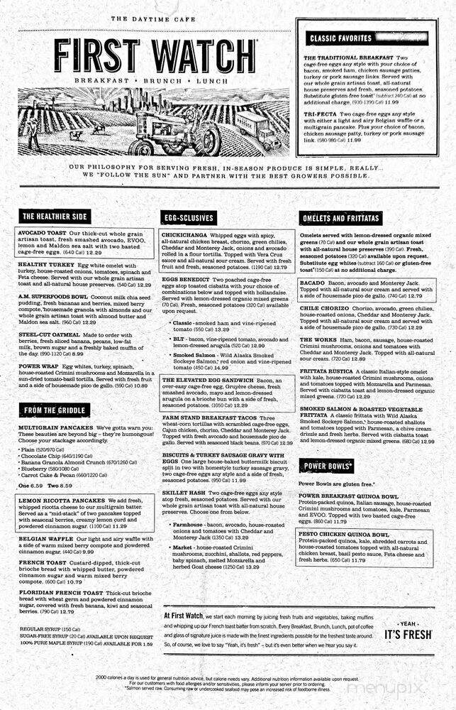 First Watch - Marietta, GA menu_pic