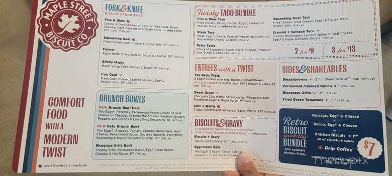 Maple Street Biscuit Company - Sarasota, FL menu_pic