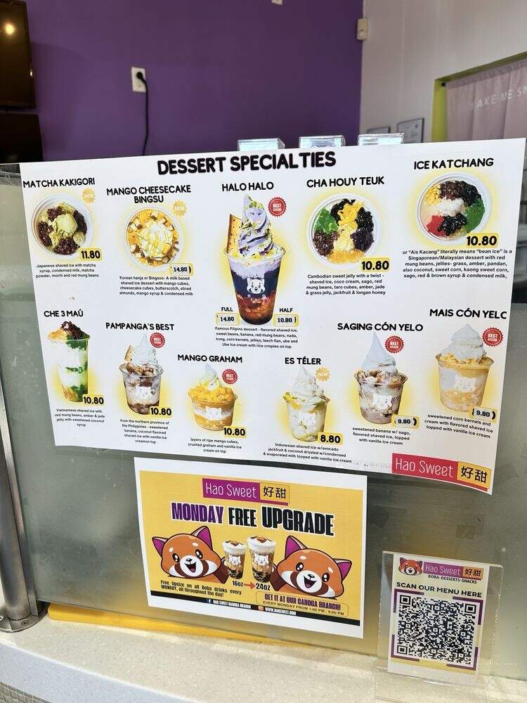 Hao Sweet - Canoga Park, CA menu_pic