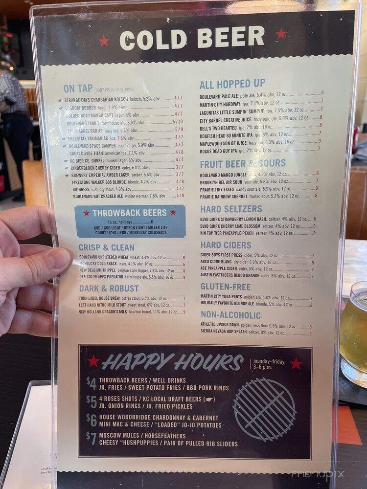 Char Bar - Parkville, MO menu_pic