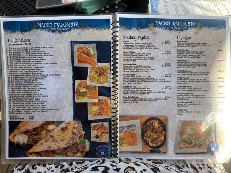 Na'cho Margarita - Prosperity, SC menu_pic